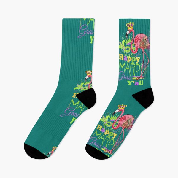 Item preview, Its Mardi Gras Yall Flamingo Men Women Kids T-Shirt designed and sold by zedbubblez.