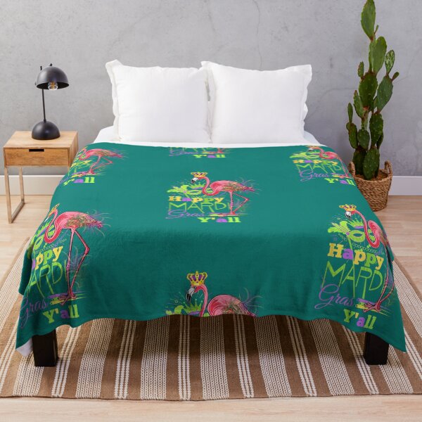 Item preview, Its Mardi Gras Yall Flamingo Men Women Kids T-Shirt designed and sold by zedbubblez.
