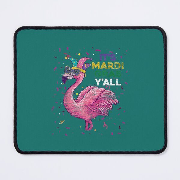 Item preview, Its Mardi Gras Yall Flamingo T-Shirt designed and sold by zedbubblez.