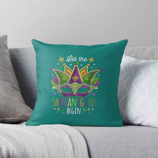 Mardi Gras Throw Pillow Covers, Mardi Gras Gnome Fleur De Lis