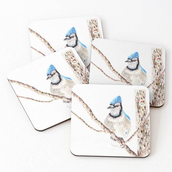 Item preview, Blue Jay Watercolour Art designed and sold by BirdsNatureArt.