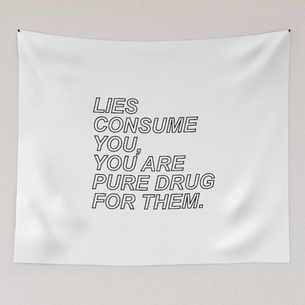 Item preview, Lies consume you white designed and sold by aartmoore.
