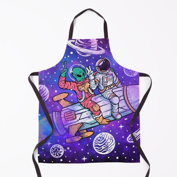 Item preview, Outta Here Space Bound astronaut and alien galaxy designed and sold by MamaNeeaDesigns.