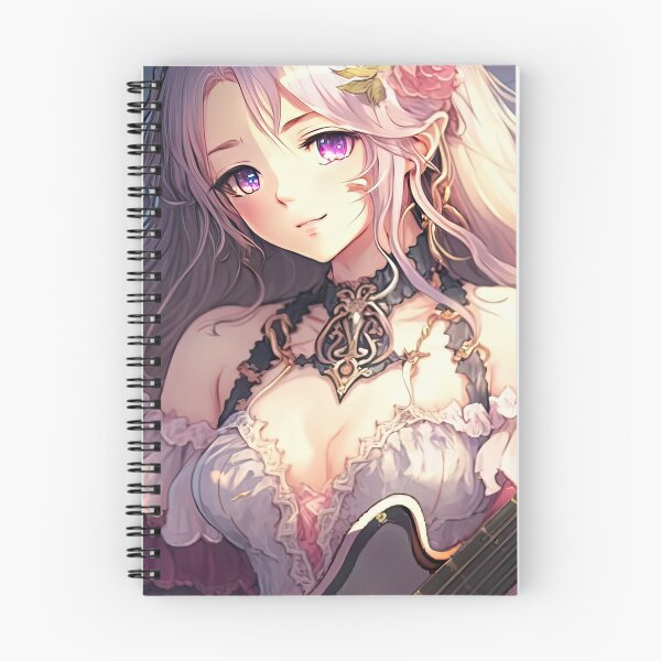 Item preview, The Song of Love: A Fantasy Female Bard in a Valentine's Day Dress designed and sold by PJGartui.