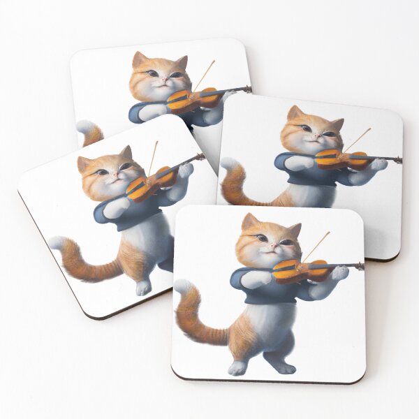 Item preview, Violinist Cat designed and sold by catontheroof.