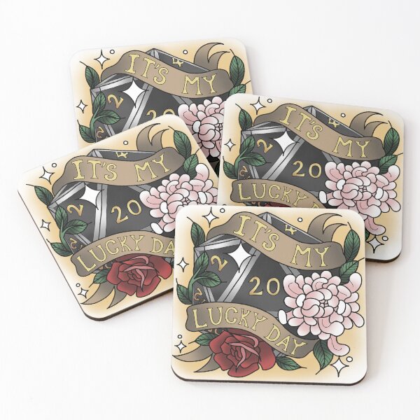 Item preview, It's My Lucky Day Nat 20 Black designed and sold by Xyluxus.
