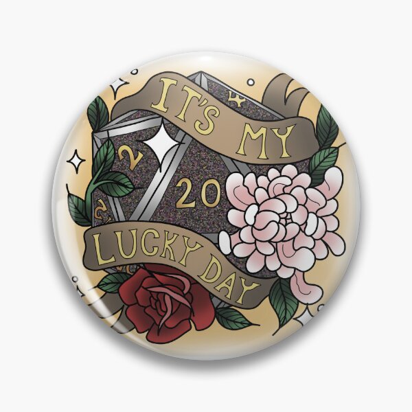 Item preview, It's My Lucky Day Nat 20 Glitter Negro designed and sold by Xyluxus.