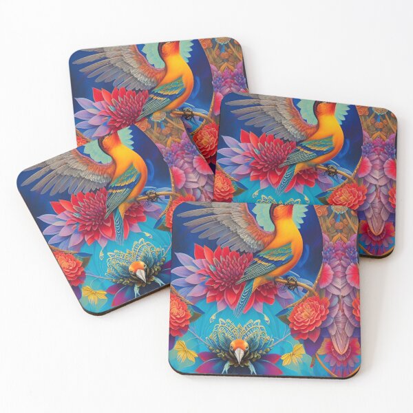 Item preview, Asian Bird Floral designed and sold by Aryabek.
