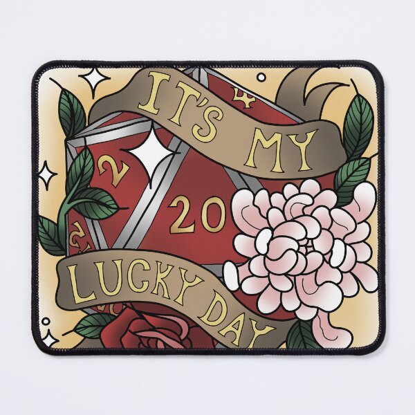 Item preview, It's My Lucky Day Nat 20 Red designed and sold by Xyluxus.