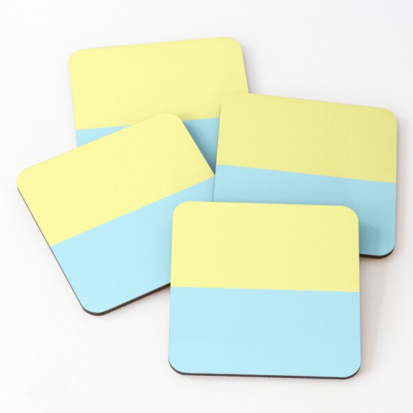 Item preview, Colour Block Yellow Blue designed and sold by KGoPrintables.