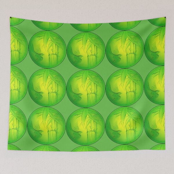 Item preview, Green glass plaque of a bird and Bamboo designed and sold by Dalyndigital Photography.