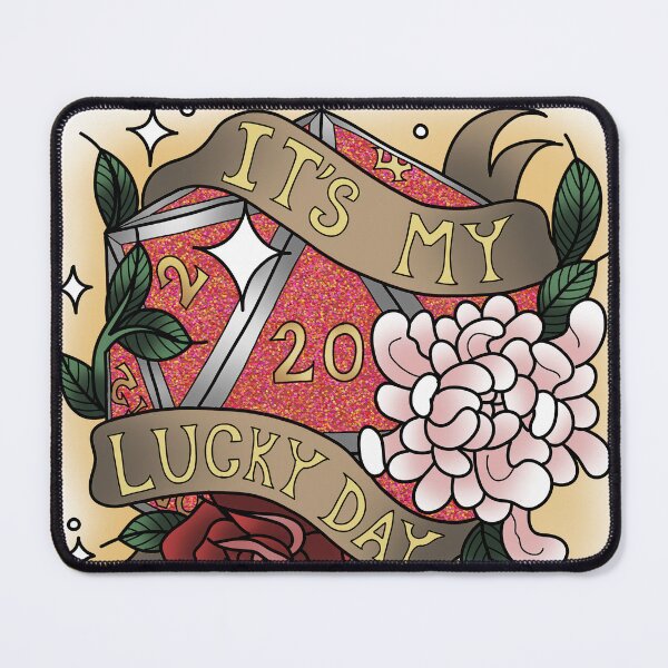 Item preview, It's My Lucky Day Nat 20 Glitter Red designed and sold by Xyluxus.
