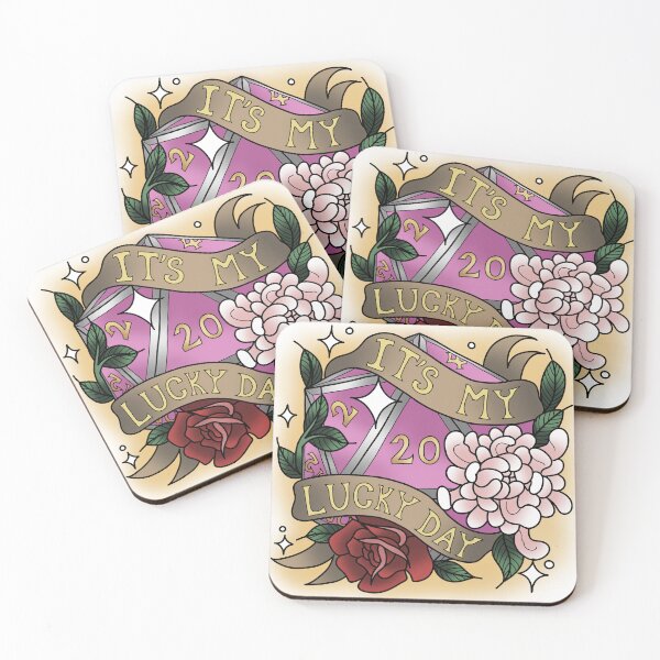 Item preview, It's My Lucky Day Nat 20 Pink designed and sold by Xyluxus.