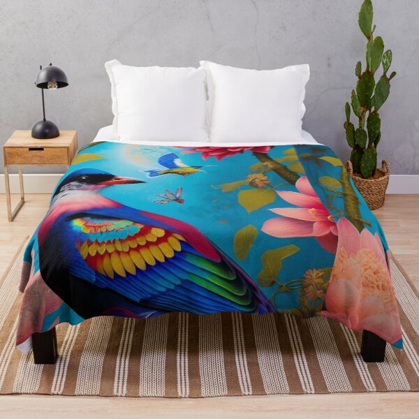 Item preview, Asian Bird blue designed and sold by Aryabek.
