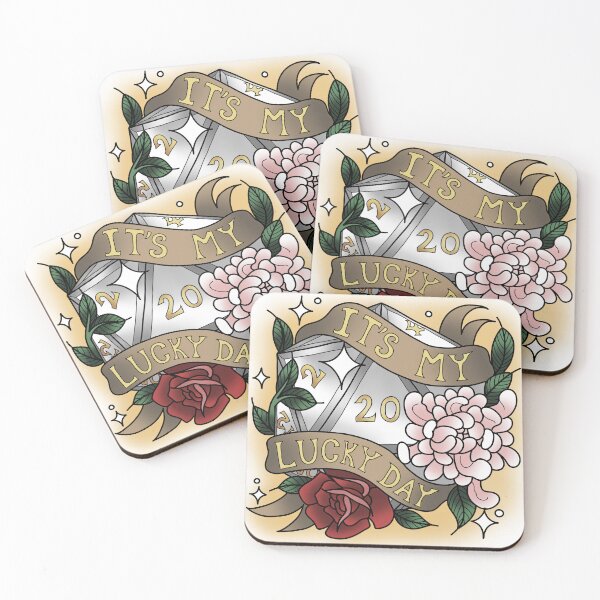 Item preview, It's My Lucky Day Nat 20 White designed and sold by Xyluxus.