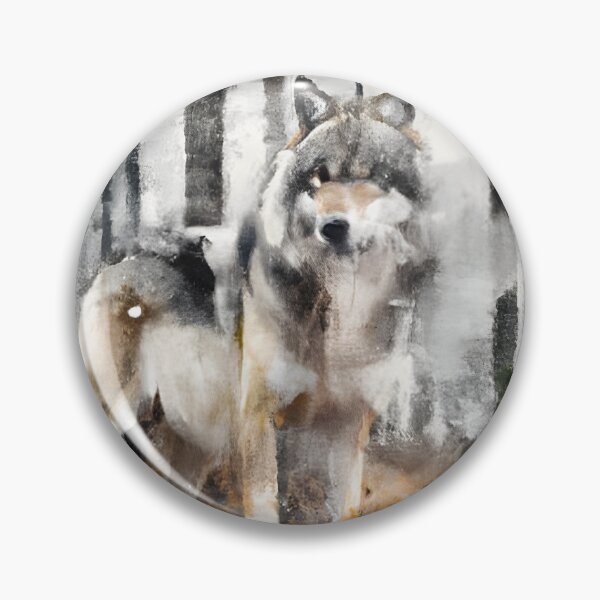 Item preview, Watercolour Wolf. Watercolour wolf art. Spooky Wolf. Creepy Wolf designed and sold by Doggymadness.