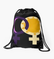 Sun & Moon Double Venus Drawstring Bag