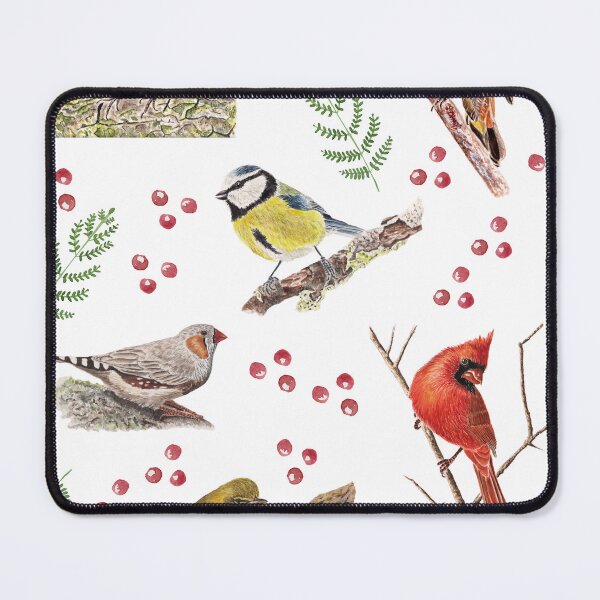 Item preview, Wild Birds Watercolour Pattern designed and sold by BirdsNatureArt.