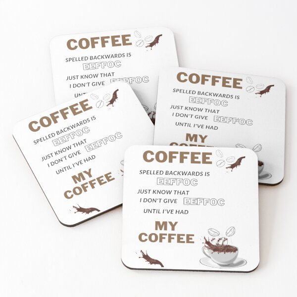 Artikelvorschau, Kaffee rückwärts geschrieben ist Eeffoc entworfen und verkauft von OS-Afolky.