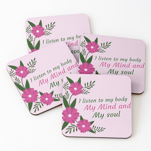 Item preview, Affirmation, self love, I listen to my body my mind and my soul designed and sold by MarJul.