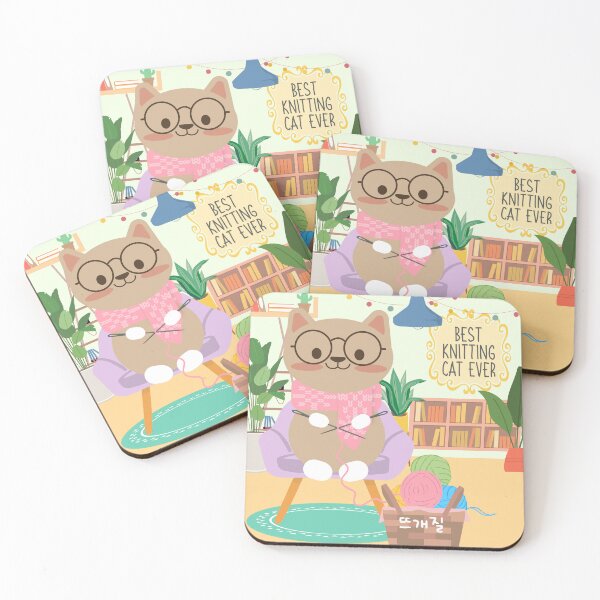 Item preview, Funny and cute cat knitting with wool  designed and sold by Kimchi-style-.