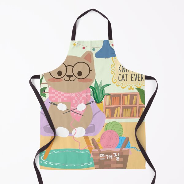 Item preview, Funny and cute cat knitting with wool  designed and sold by Kimchi-style-.