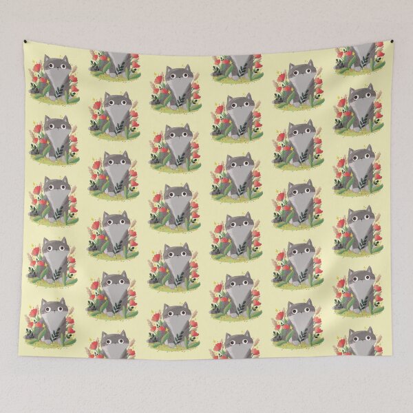 Item preview, Cute gray cat designed and sold by Mayarart.