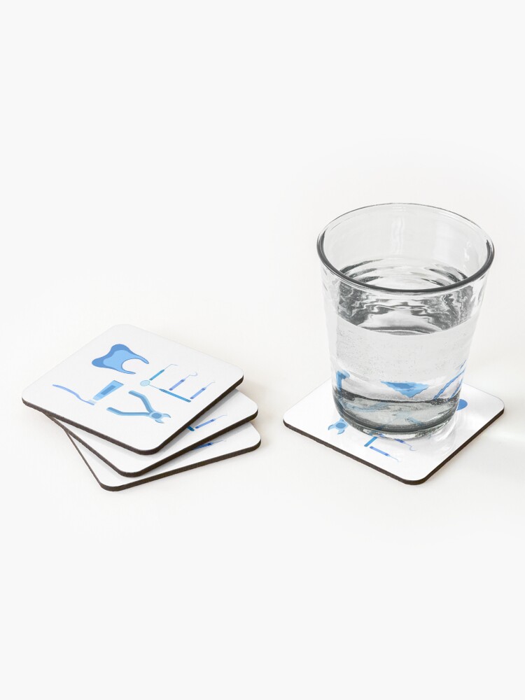 Alternate view of Dentistry Love Proud Dentist Funny Dental Assistant Gift Coasters (Set of 4)