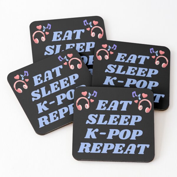Item preview, Eat Sleep K-pop Repeat  designed and sold by MeetMatilda.
