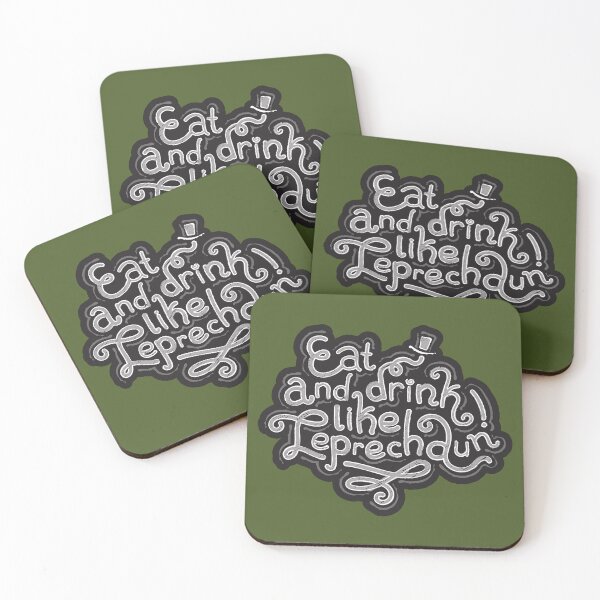 Item preview, Eat and Drink Like Leprechaun Chalk Lettering designed and sold by Voysla.