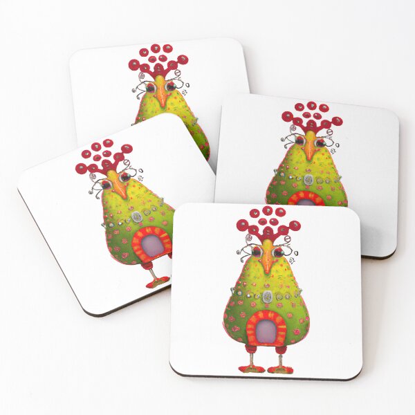 Item preview, Chicken modern art, crazy chicken for farmers designed and sold by Monkonthehill.