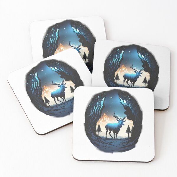 Item preview, nocturnal deer designed and sold by R&B Art and design.