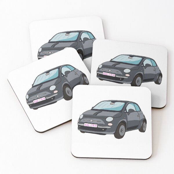 Item preview, Black Fiat 500 Fan Car Digital Artwork designed and sold by Lixxie22.