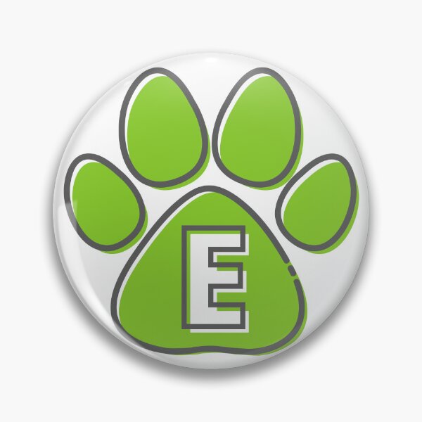 Item preview, Green Paw Monogram E designed and sold by Coffee Lifestyle.
