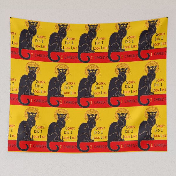 Item preview, Le Chat Noir ¿Parecía que me importaba? designed and sold by QuirkyCatz.