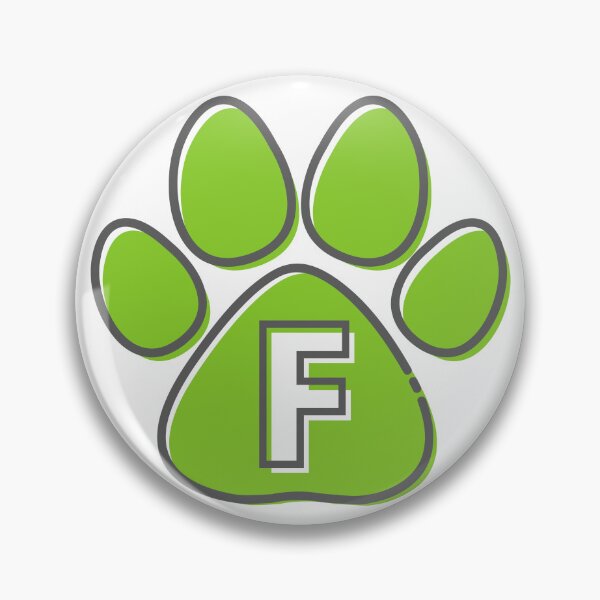 Item preview, Green Paw Monogram F designed and sold by Coffee Lifestyle.