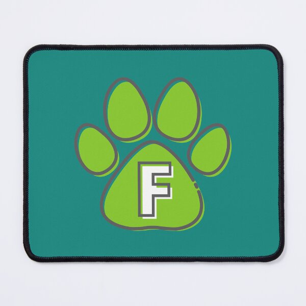 Item preview, Green Paw Monogram F designed and sold by Coffee Lifestyle.
