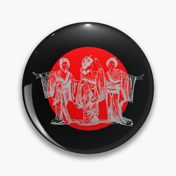 Item preview, THREE ASIAN GEISHAS ON A RED BACKGROUND designed and sold by Mdozet.