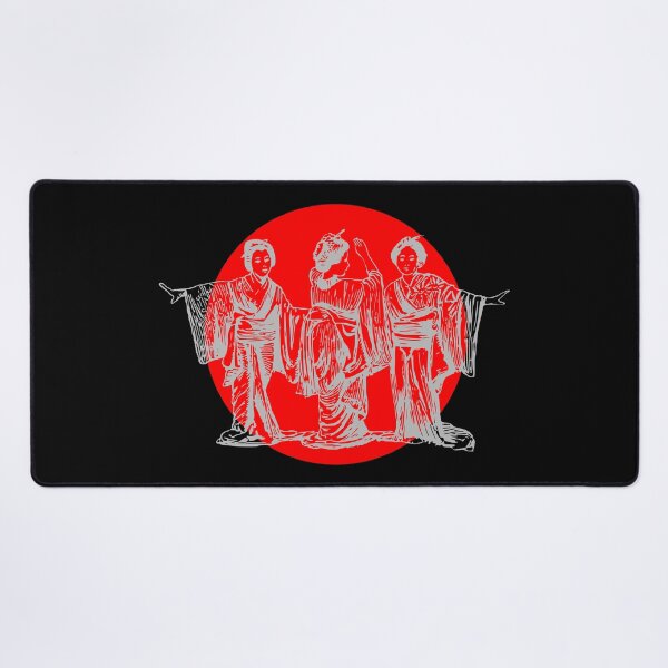 Item preview, THREE ASIAN GEISHAS ON A RED BACKGROUND designed and sold by Mdozet.