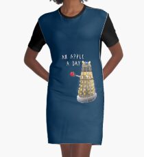 An Apple a Day Keeps the Doctor Away Graphic T-Shirt Dress