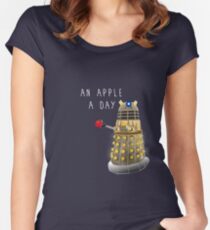 An Apple a Day Keeps the Doctor Away Women's Fitted Scoop T-Shirt