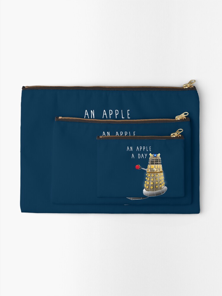 Alternate view of An Apple a Day Keeps the Doctor Away Zipper Pouch