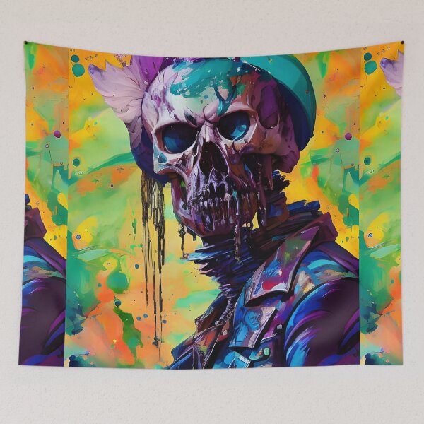 Item preview, Psychedelic Skull #51 designed and sold by mrbribe.