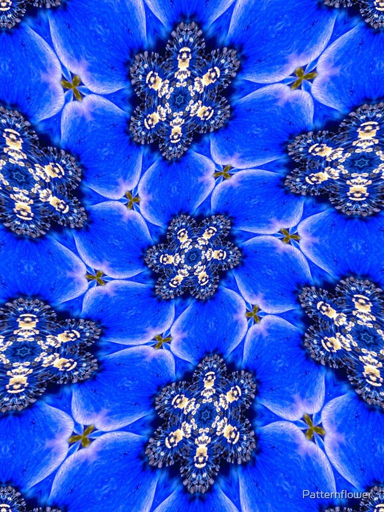 Thumbnail 4 of 4, iPhone Case, Blue Anemone Pattern designed and sold by Patternflower.
