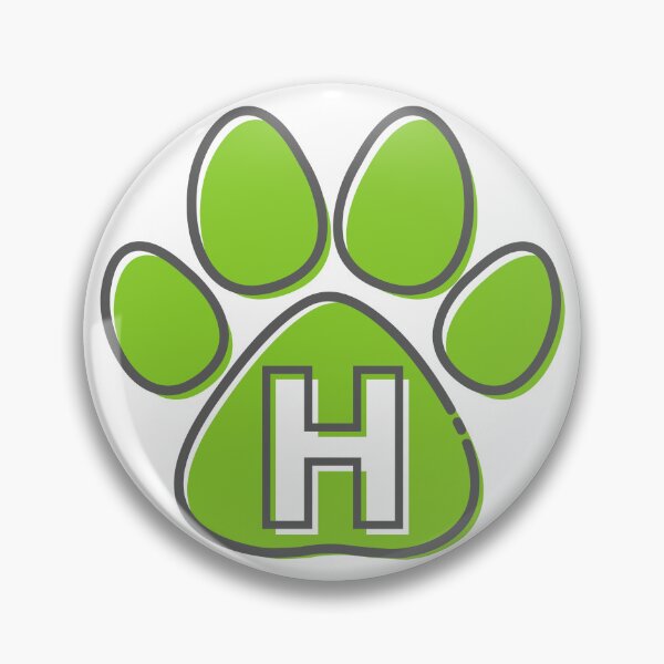 Item preview, Green Paw Monogram H designed and sold by Coffee Lifestyle.