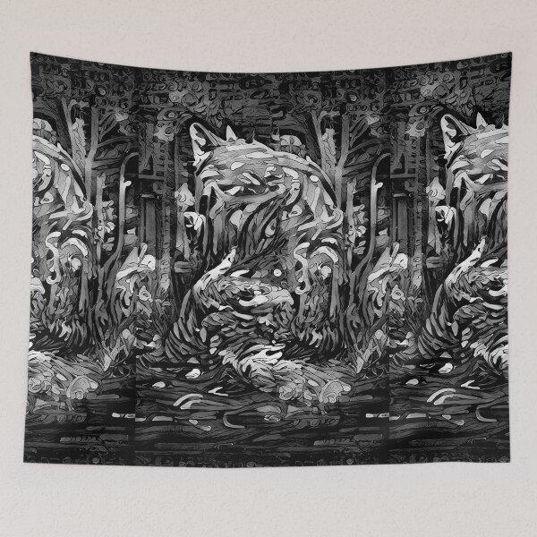 Item preview, The Midnight Fox Vol 1 (Black & White) - spcreationsco22 designed and sold by SpCreationsCo22.