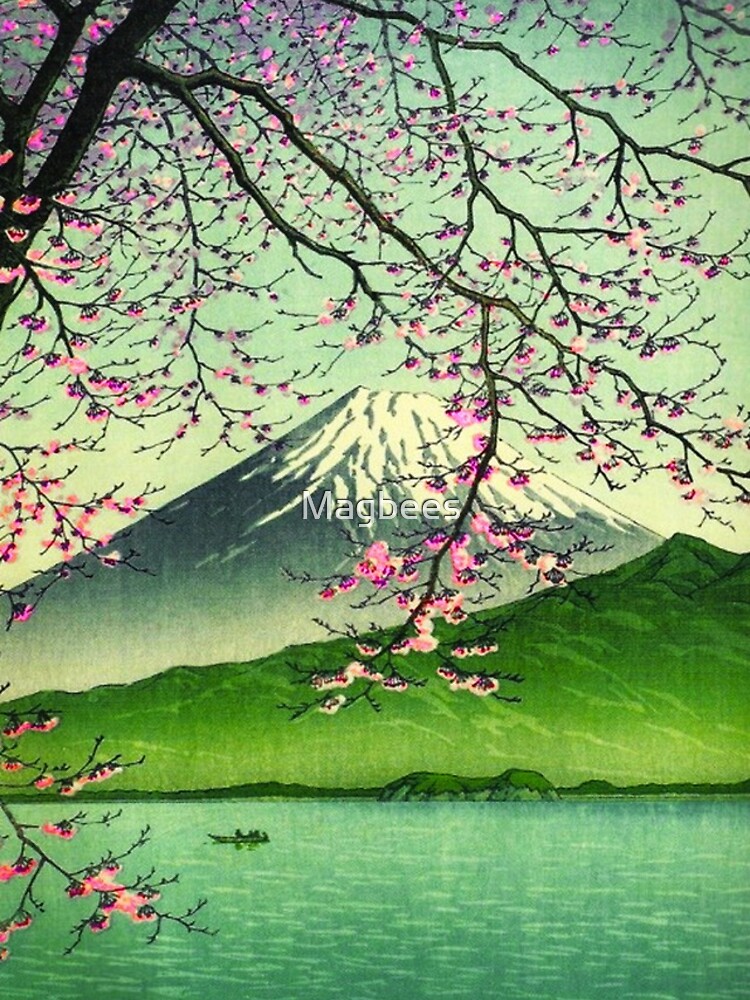 Monte Fuji y cerezos en flor de Magbees
