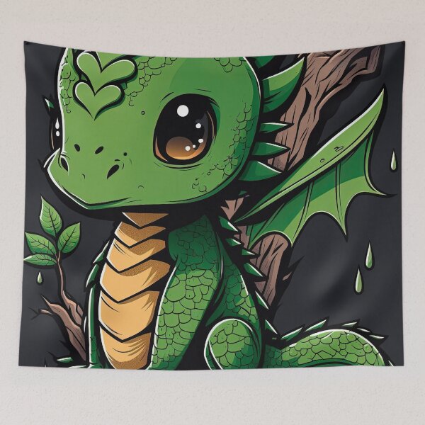 Item preview, Cute Japanese Dragon Charm designed and sold by JOLI Design.