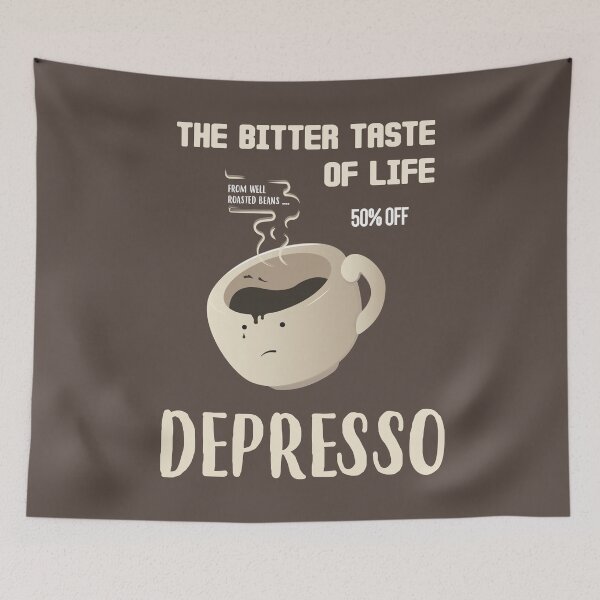 Item preview, The Bitter Taste Of Life Depresso designed and sold by Marzuqi Che Rose.