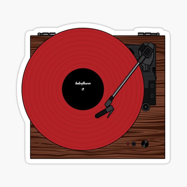 Item preview, Record Player - Red Vinyl with Black Label designed and sold by halveflower.